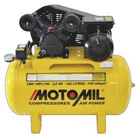 Compressor de Ar CMV-10PL/100 Air Power 2HP Trifásico 220/380V - Motomil
