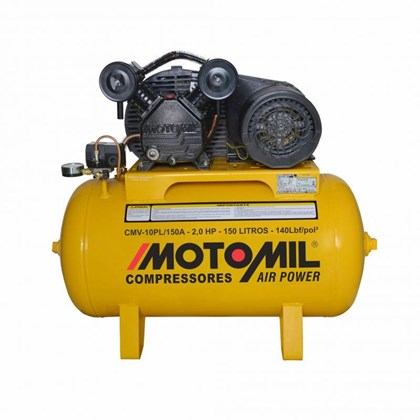 Compressor de Ar CMV 10PL/150A 2CV Monofásico 220V - Motomil